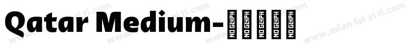Qatar Medium字体转换